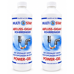 Multi-Star Abfluss Gigant Power Gel Doppelpack (2L)