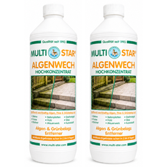Multi-Star Doppelpack Algenwech 2x 1L Hochkonzentrat Algen & Grünbelagsentferner