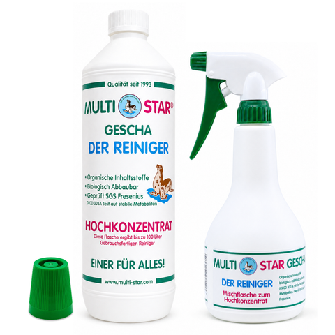 Multi-Star GESCHA Allzweckreiniger Konzentrat (1L) + Sprühflasche (leer)