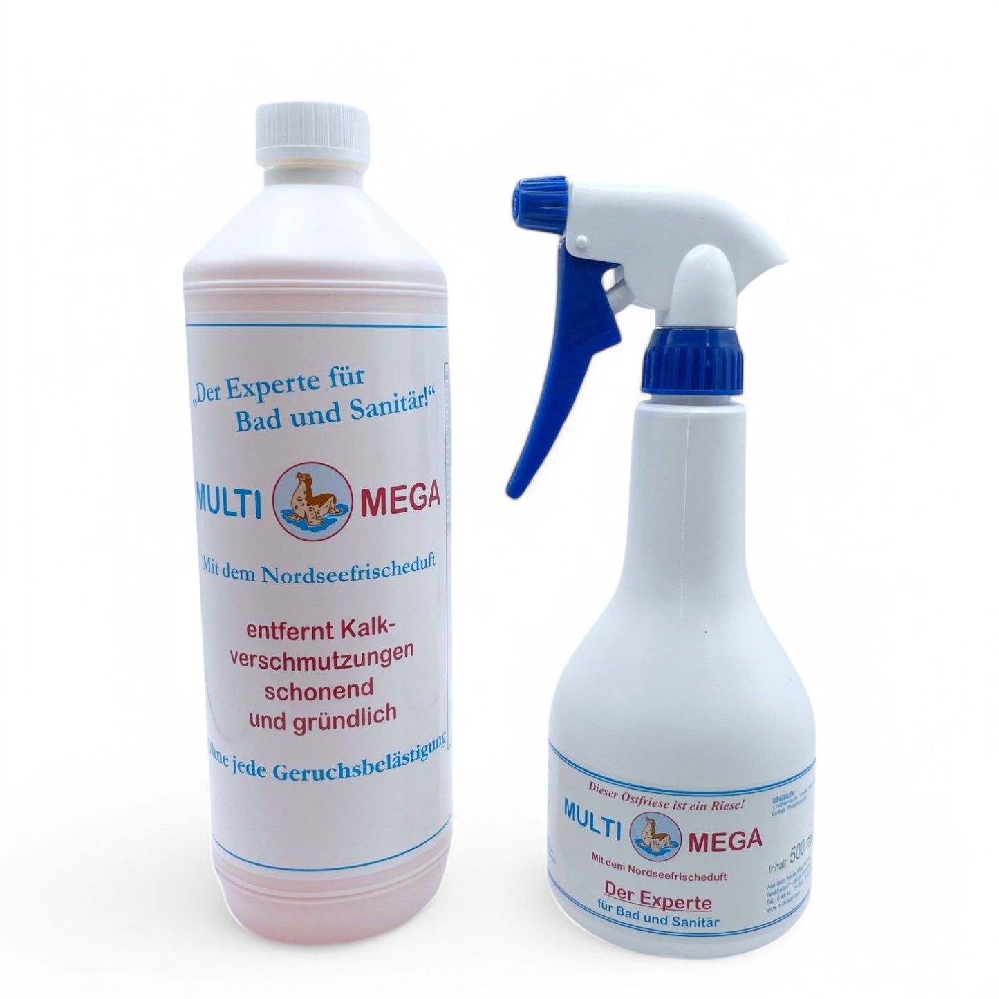 Multi-Star MEGA Kalkentferner Konzentrat (1L) + Sprühflasche 500ml (leer)