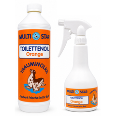 TRAUMWOLKE Toilettenoil (1L) "Orange" + Sprühflasche (leer)